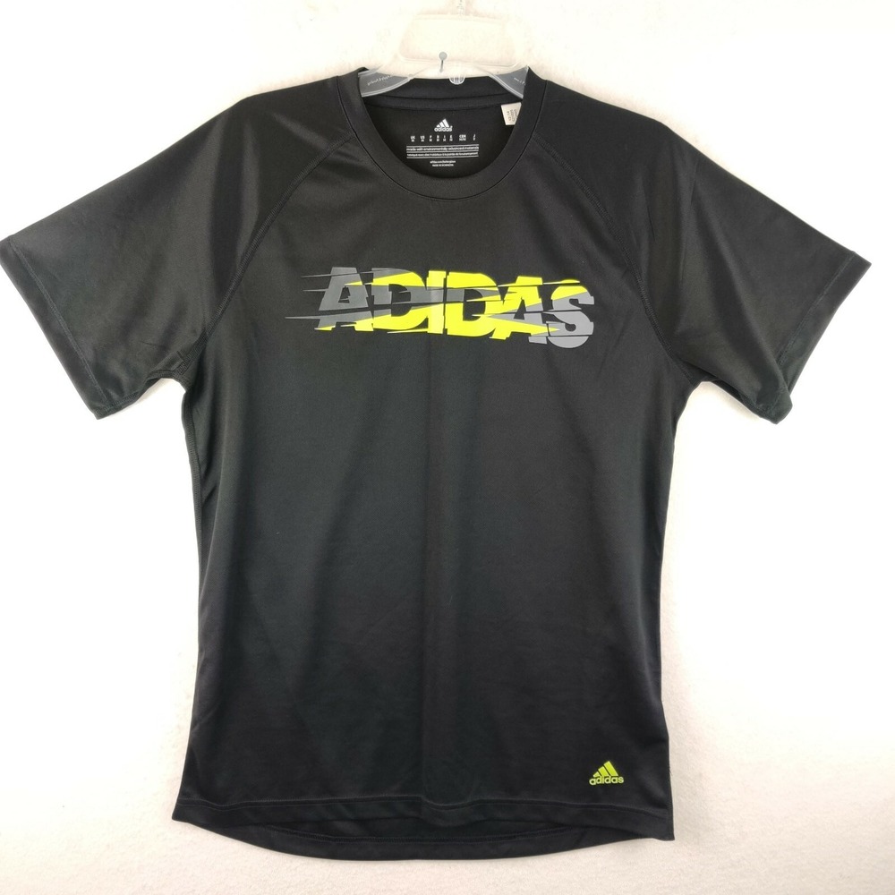 Adidas‎ Climalite Ultimate Tee Logo Black Shirt Medium